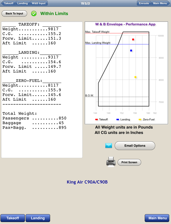 King Air C90A Weight And Balance